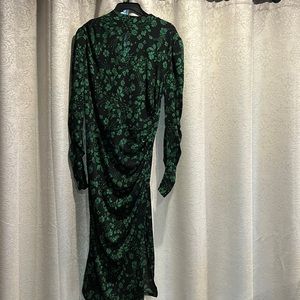 Who What Wear black and green mock neck dress L NEW WITH TAG